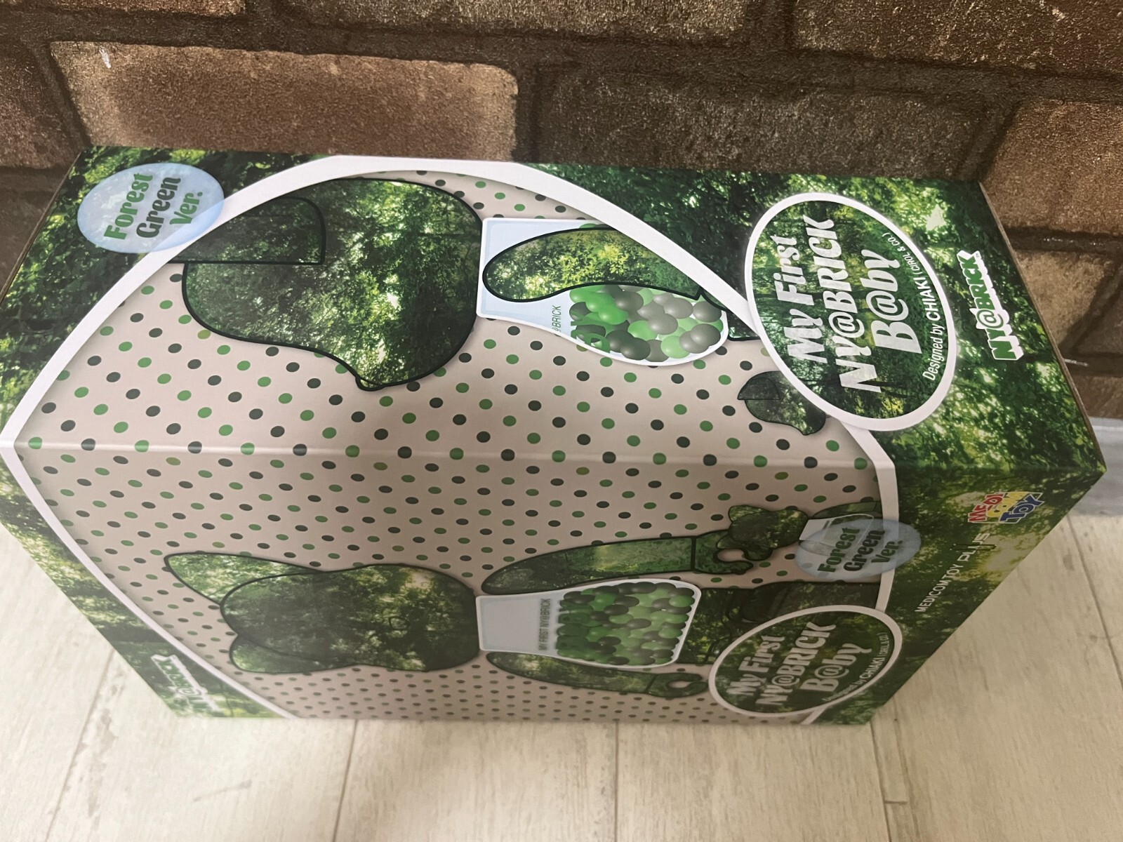 NY@BRICK My First Be@rbrick B@BY Forest Green 400%,100% Bearbrick Nyabrick photo 4