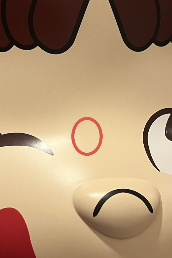 BE@RBRICK Peko-chan Daruma Red 1000% Medicom Toy Fujiya Bearbrick Used Beautiful photo 12
