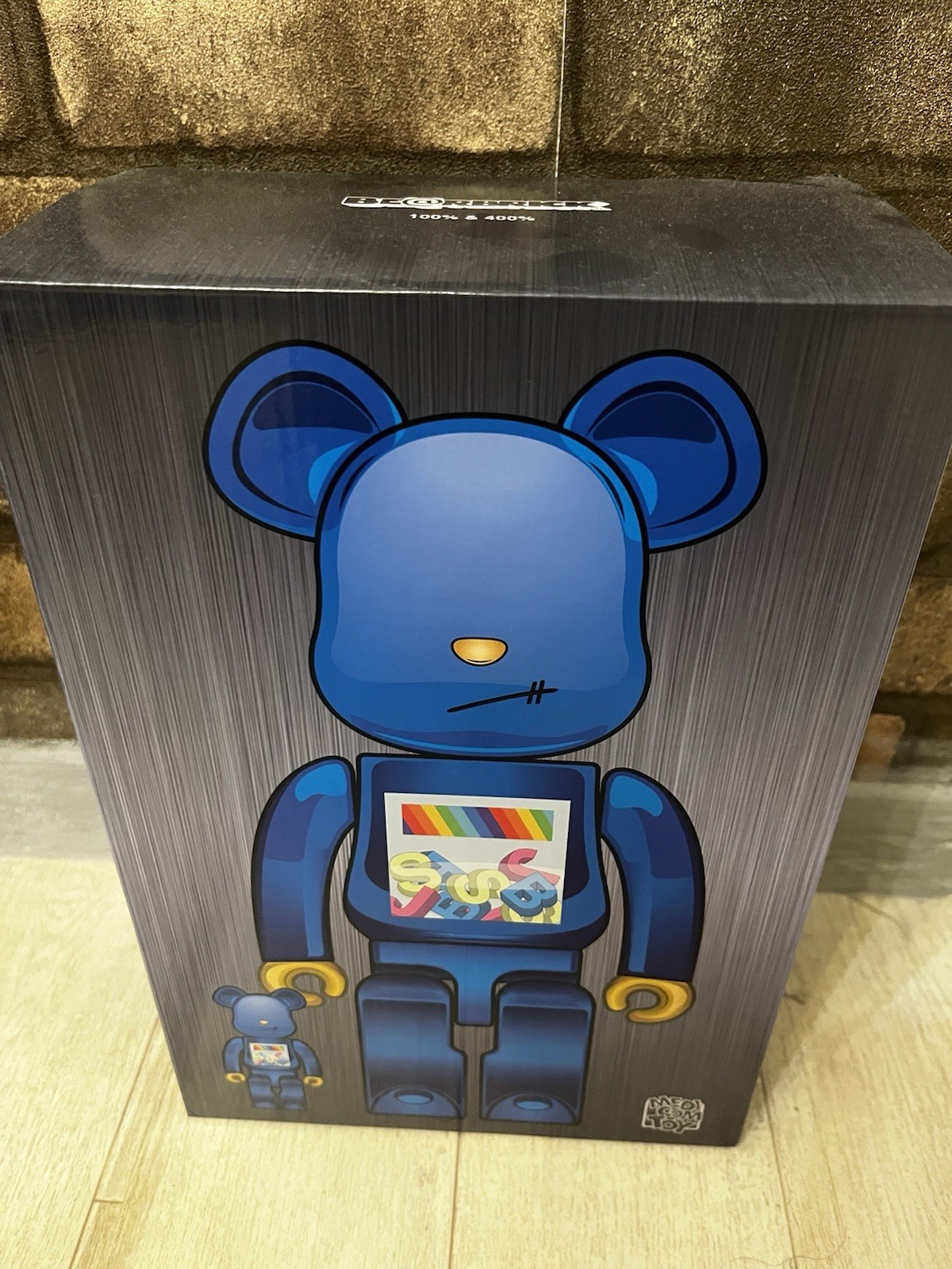 Medicom Toy BE@RBRICK J.S.B. 3rd ver. 100%,400% Blue JSB Authentic photo 3