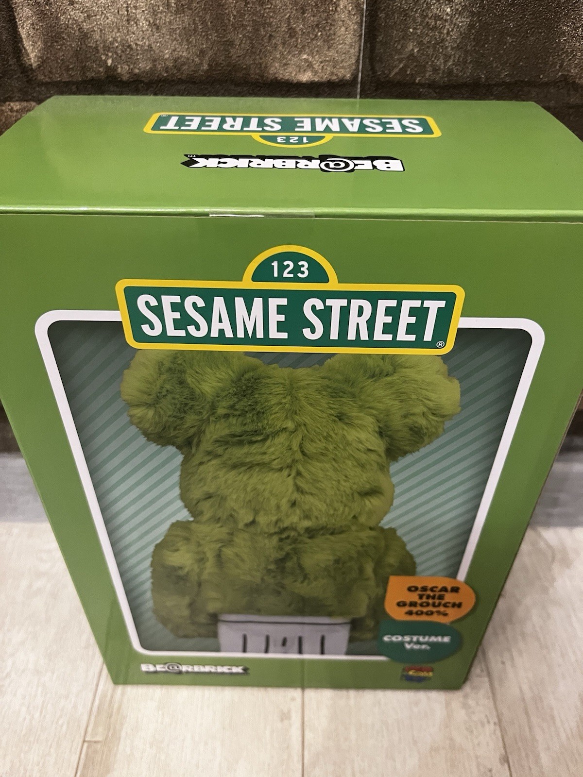 Medicom Toy BE@RBRICK Oscar costume ver. 400% Sesame Street Authentic photo 4
