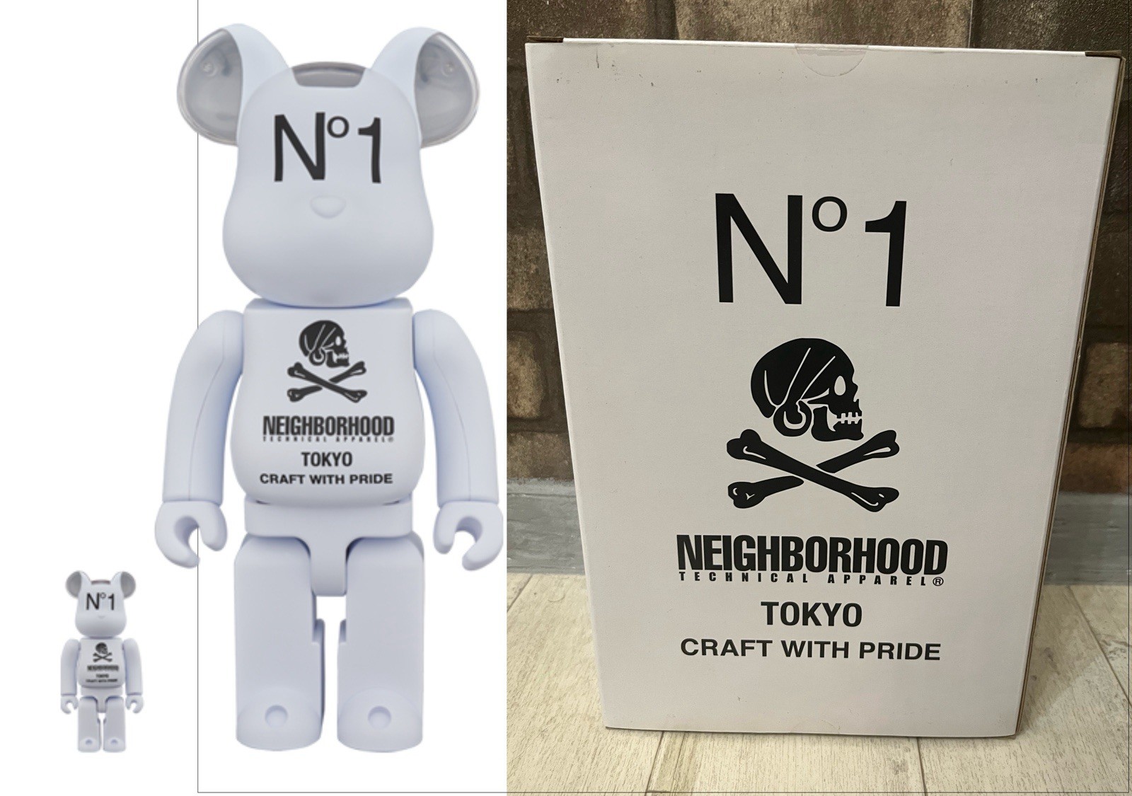 Medicom BE@RBRICK Neighborhood N°1 400%,100% 2018 Bearbrick Authentic