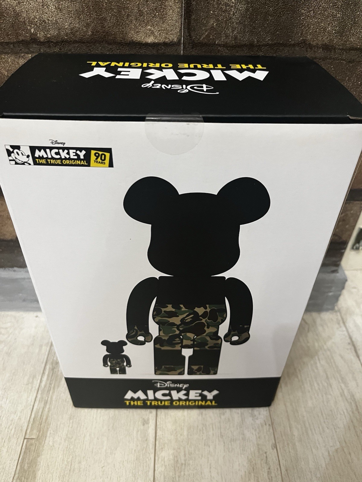 Medicom Toy BE@RBRICK Bape Mickey Camo 100%,400% a bathing ape Authentic photo 6