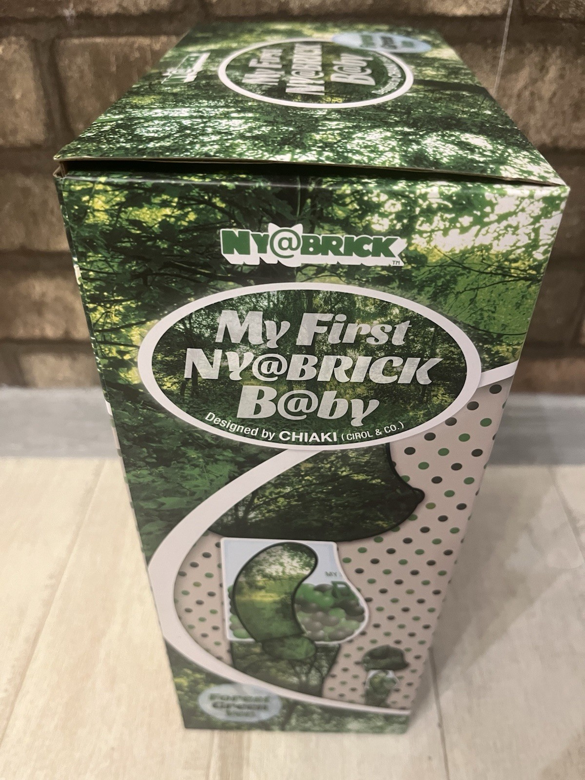 Medicom MY FIRST NY@BRICK B@BY Forest Green 400%,100% 2022 Bearbrick Authentic photo 5