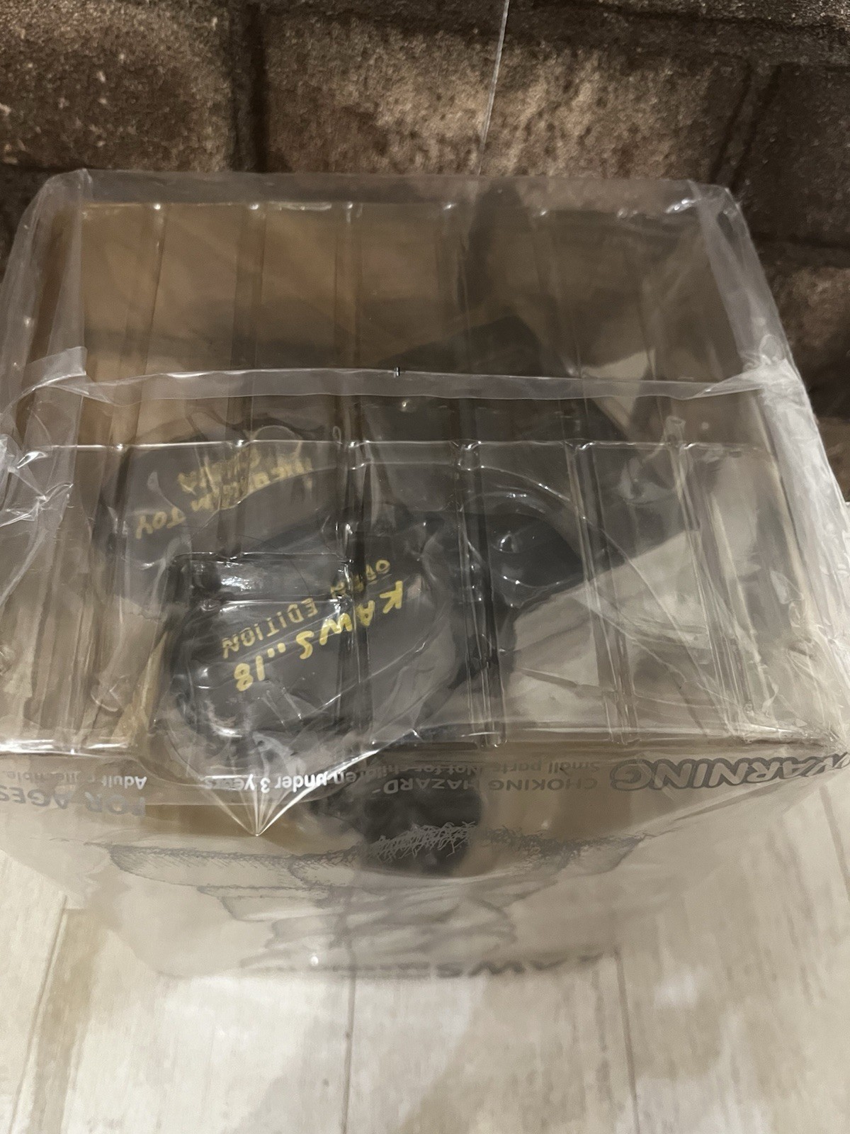 Medicom Toy Kaws Passing Through Black 2018 Authentic photo 6