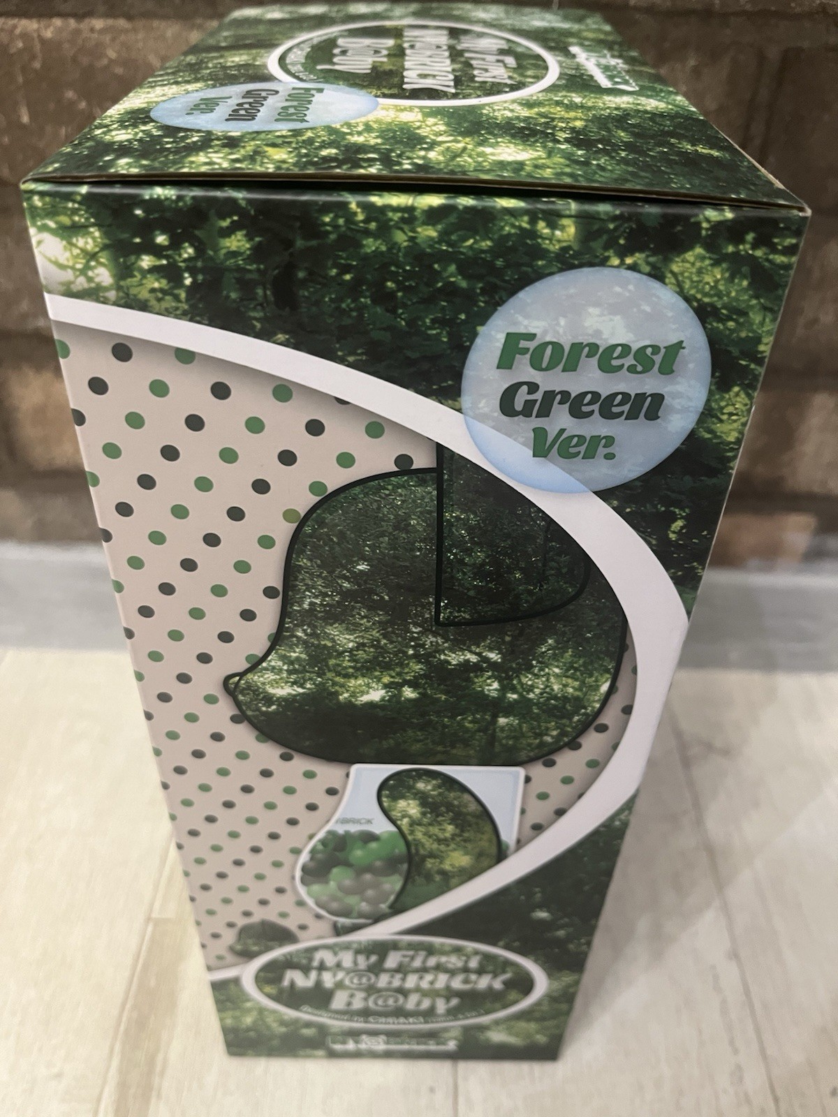 Medicom MY FIRST NY@BRICK B@BY Forest Green 400%,100% 2022 Bearbrick Authentic photo 4