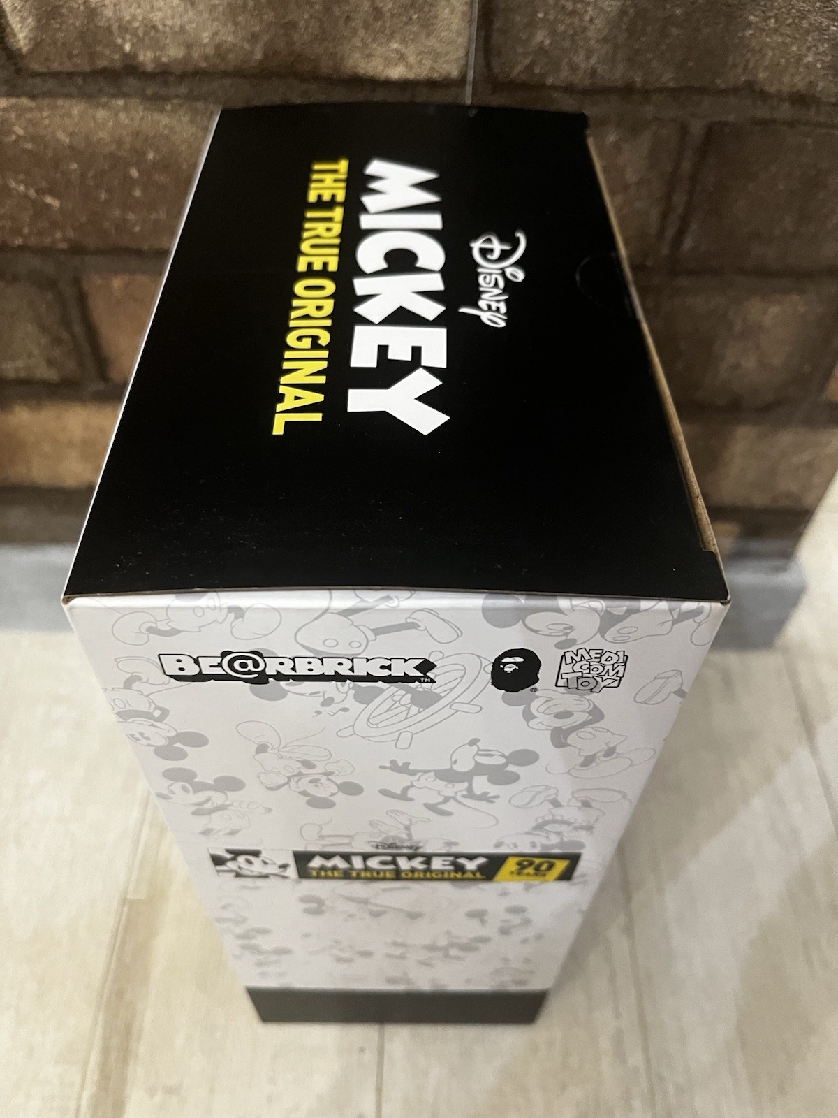 Medicom Toy BE@RBRICK Bape Mickey Camo 100%,400% Blue a bathing ape Authentic photo 3
